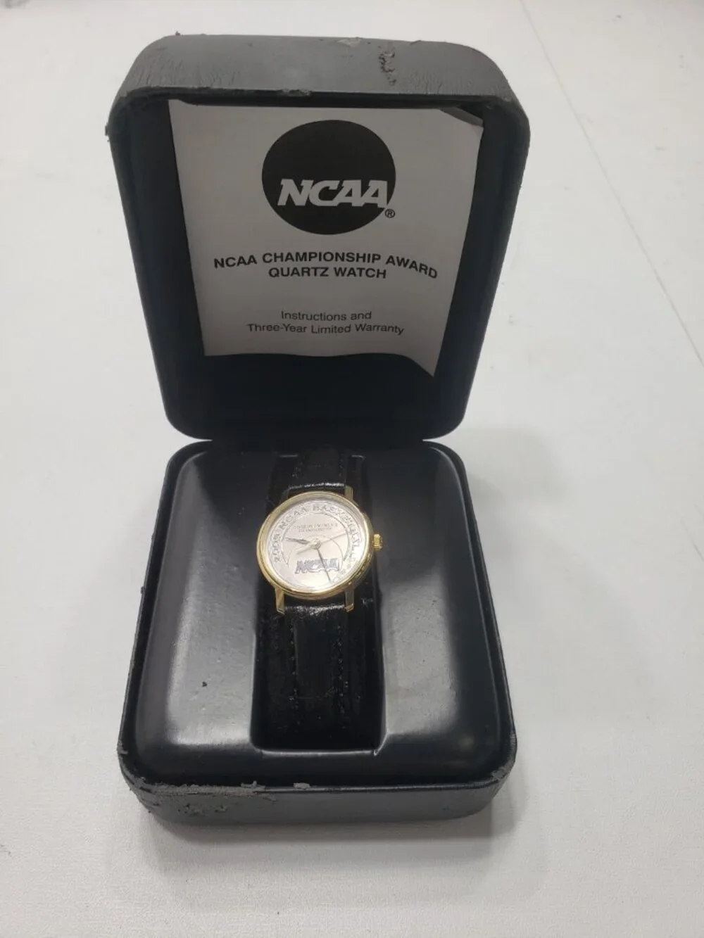2005 NCAA Basketball Championship Award Quartz Watch w/ Box Not Running